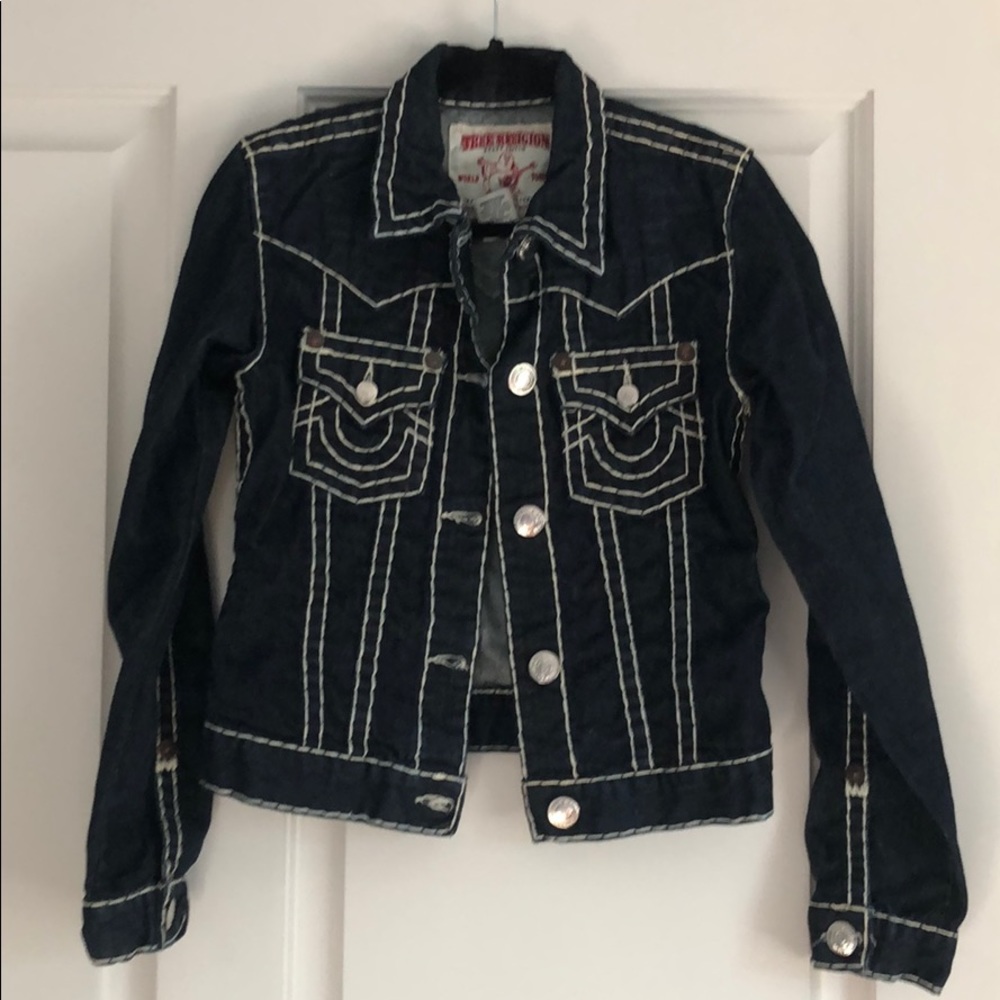 AMAZING True Religion Indigo Denim Jacket